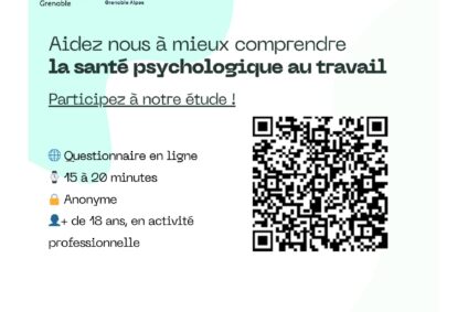 Participez à une étude en ligne sur la santé au travail !