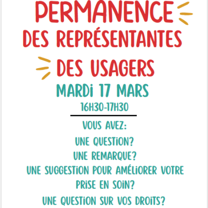 Permanence des représentantes des usagers